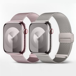 سوار ميلانيز مزدوج بمشبك مغناطيسي مزدوج من سلسلة WA26 ماي (44/45/46/49 مم)