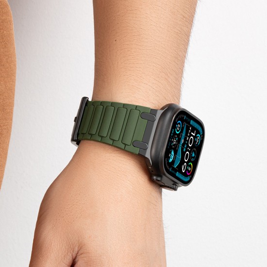 سوار سيليكون سميك لساعات iWatch سلسلة WA35 إمير (44/45/46/49 مم)