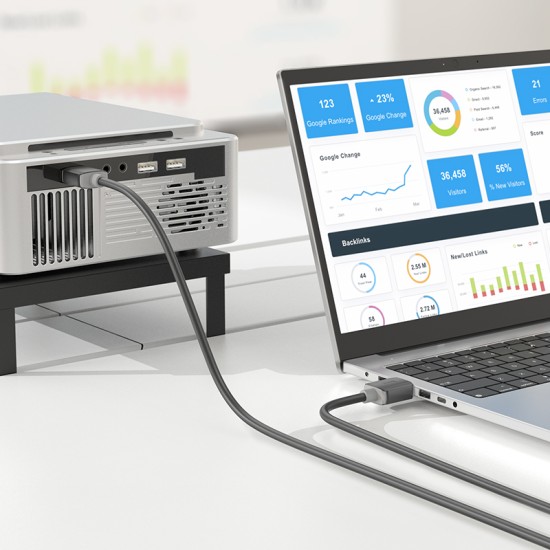 كيبل US08 HDTV 2.0 ذكر إلى ذكر بدقة 4K (طول 1 متر)