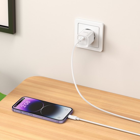 مجموعة شاحن C146A تشارم منفذ واحد PD20W (C إلى iP) (EU)