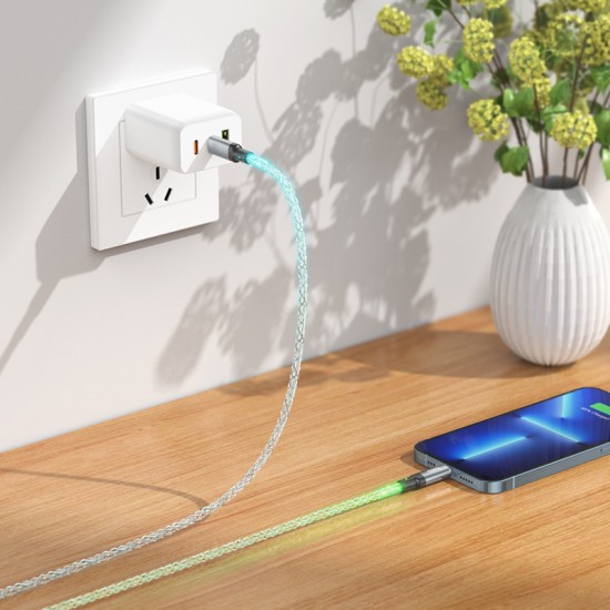 كابل شحن وبيانات U112 شاين PD لأجهزة iP