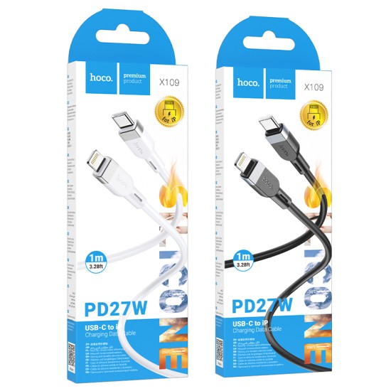 كابل شحن وبيانات X109 إنرجي سيليكون PD لأجهزة iP (طول 1 متر)