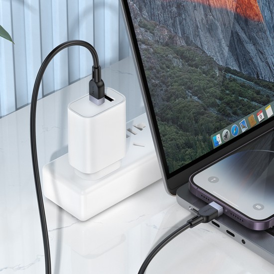 كابل شحن وبيانات X109 إنرجي سيليكون PD لأجهزة iP (طول 2 متر)