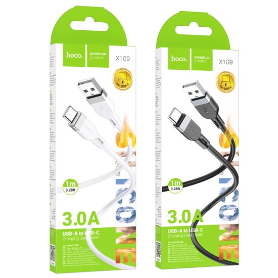 كابل شحن وبيانات X109 إنرجي سيليكون Type-C (طول 1 متر)