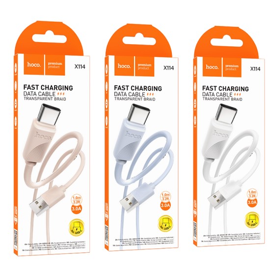 كابل شحن وبيانات X114 إنرجي Type-C